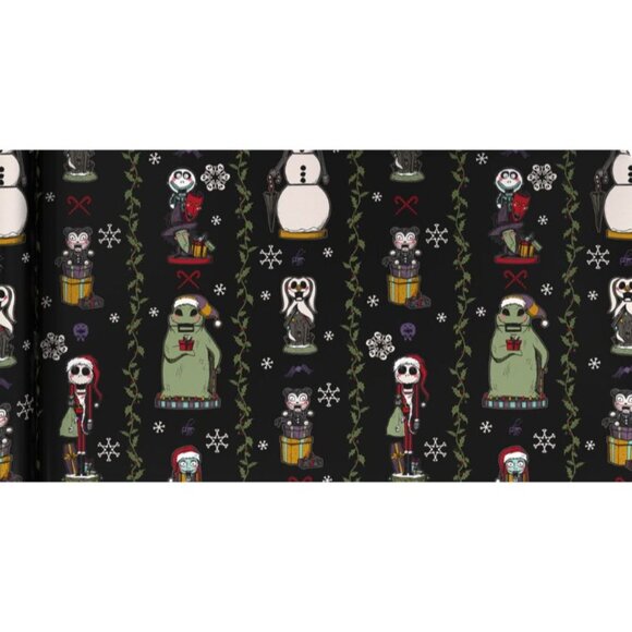 Hallmark Wrapping Paper Christmas Nightmare before Xmas Nutcrackers 70 sq ft Jum - Picture 1 of 5